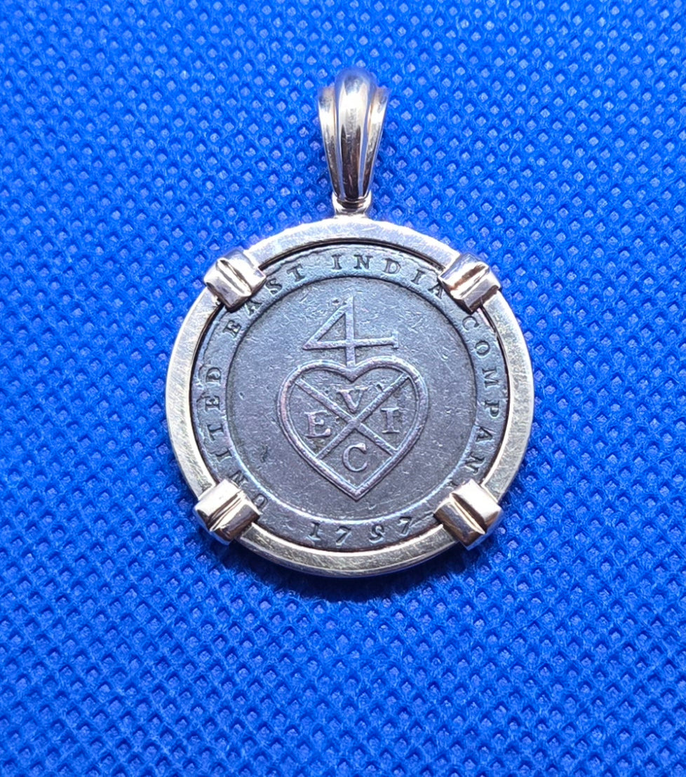 East India Company GOLD PENDANT 1/96 Rupee