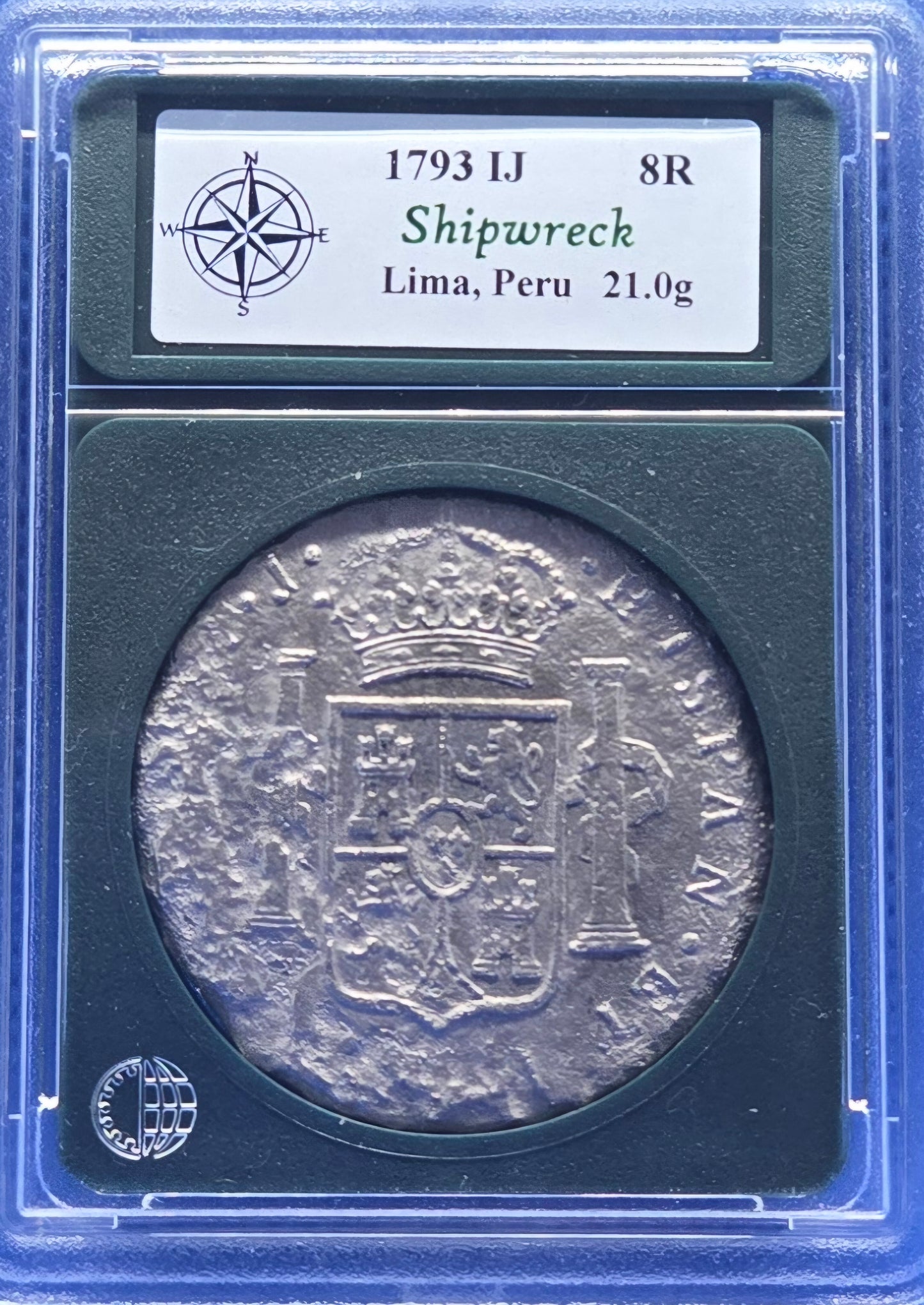 Santa Leocadia Shipwreck 1793 8 Reale Lima, Peru