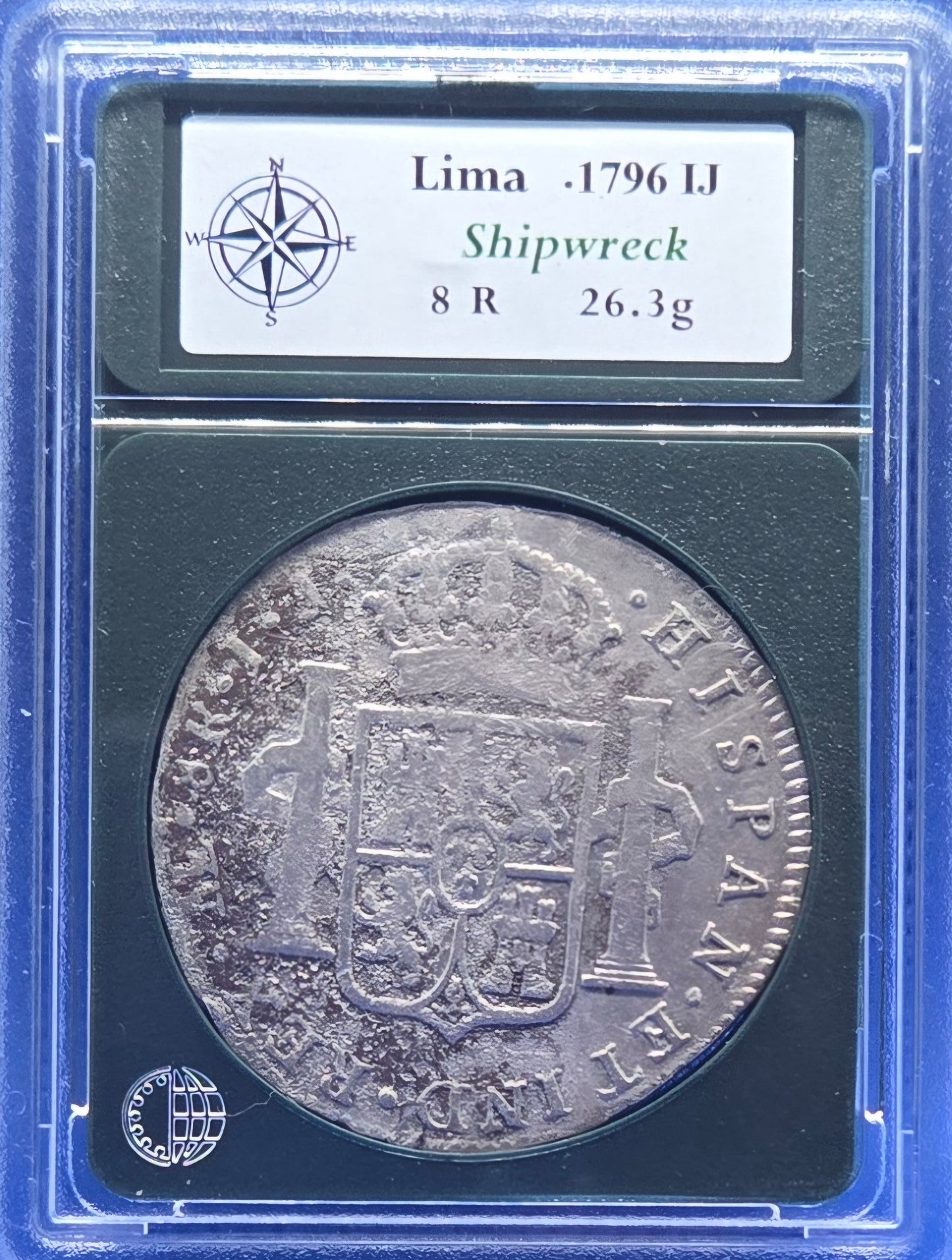 Santa Leocadia Shipwreck 1796 8 Reale Lima, Peru