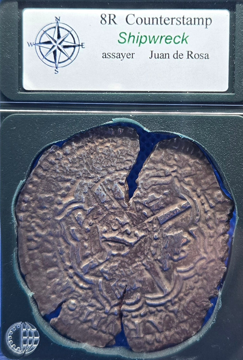 Capitana 1649 8Reale Counterstamp
