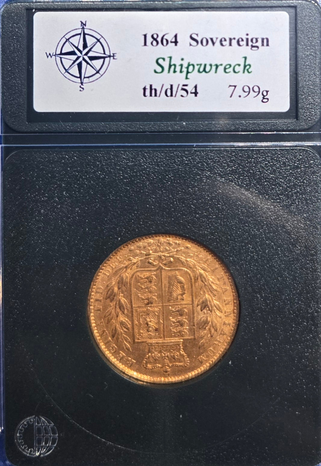 Douro Shipwreck Treasure 1864 Sovereign