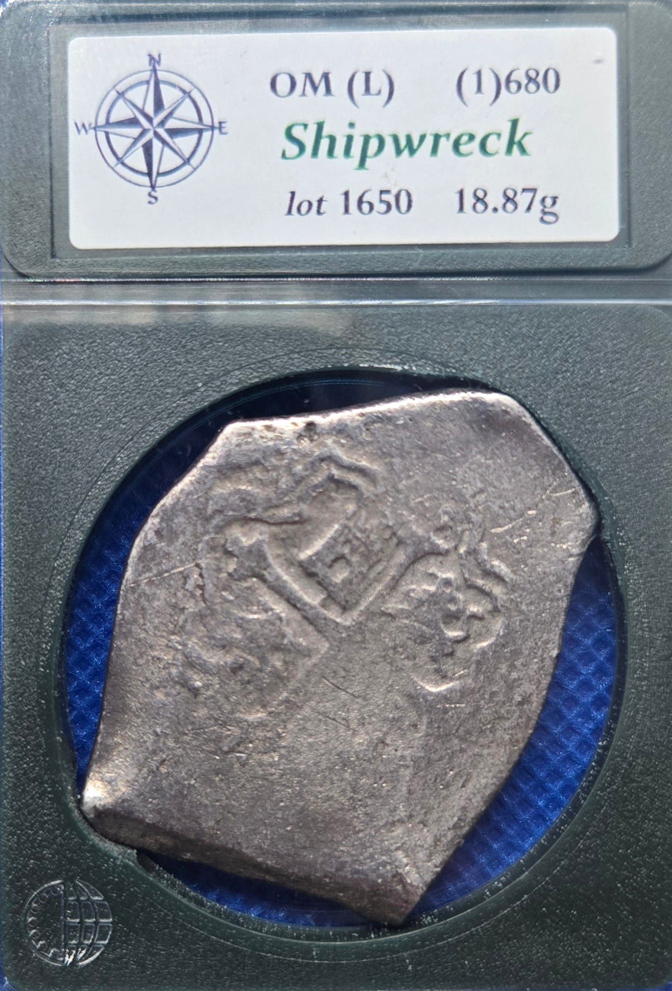 Joanna Shipwreck, 1680 8 Reale cob