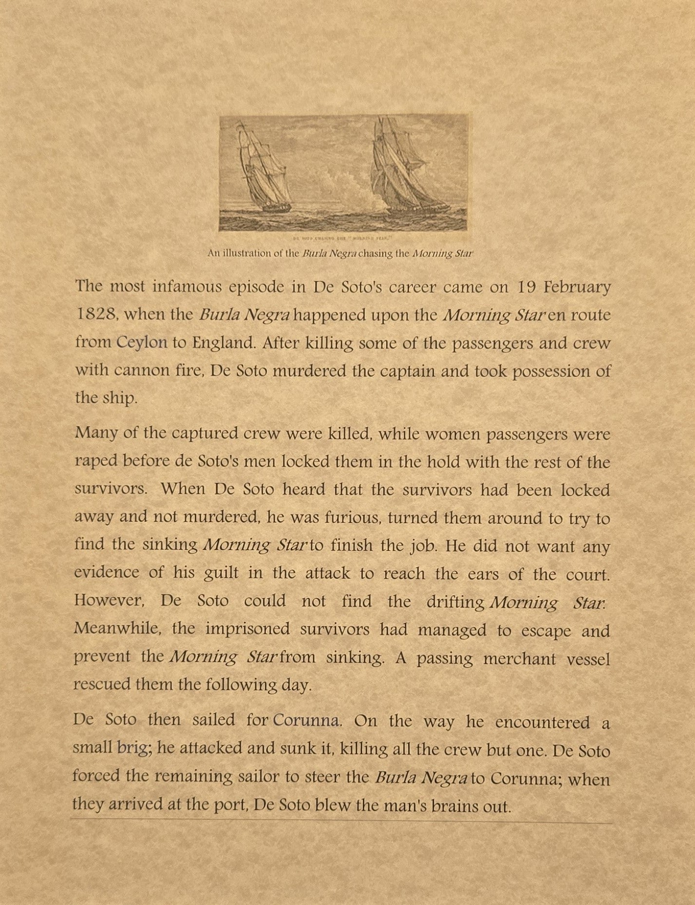 Black Joke Shipwreck, 1807/6 8 Reale