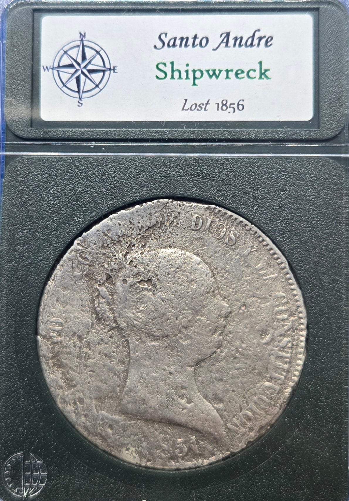 Santo Andre Shipwreck 1851 20 Reale