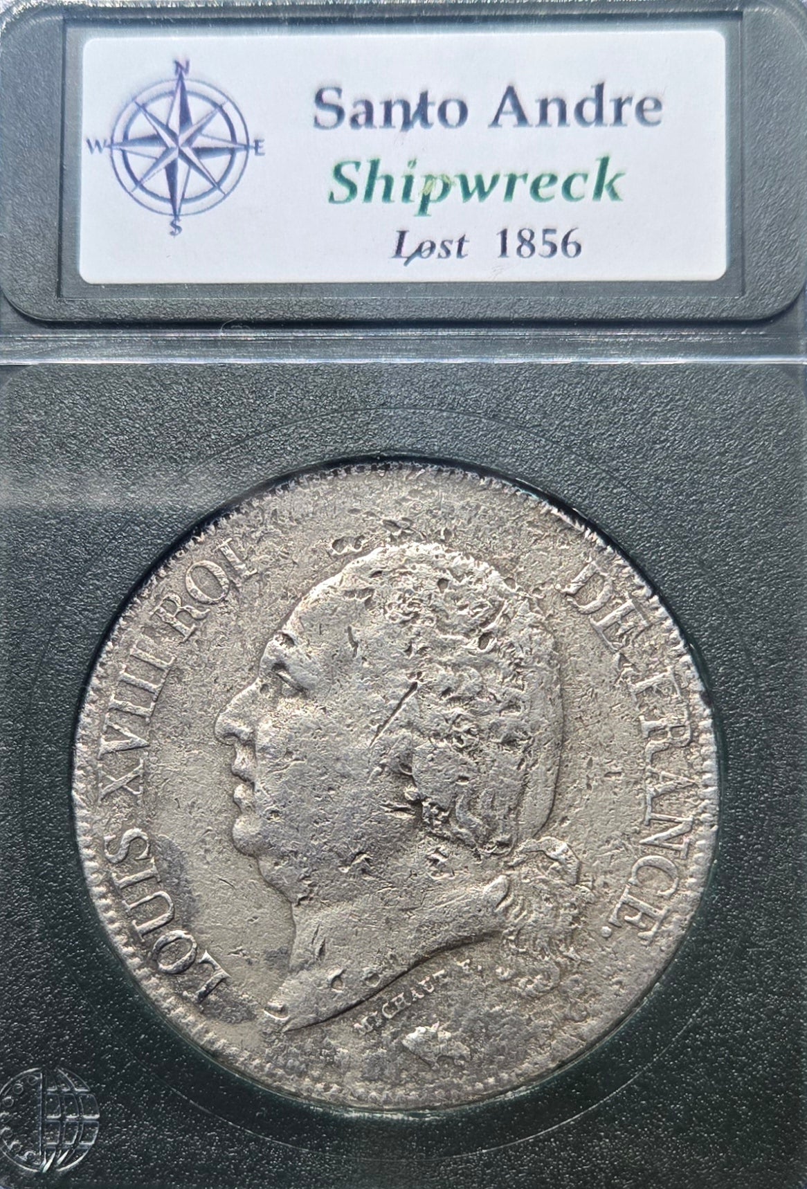 Santo Andre Shipwreck 1824 5 Francs