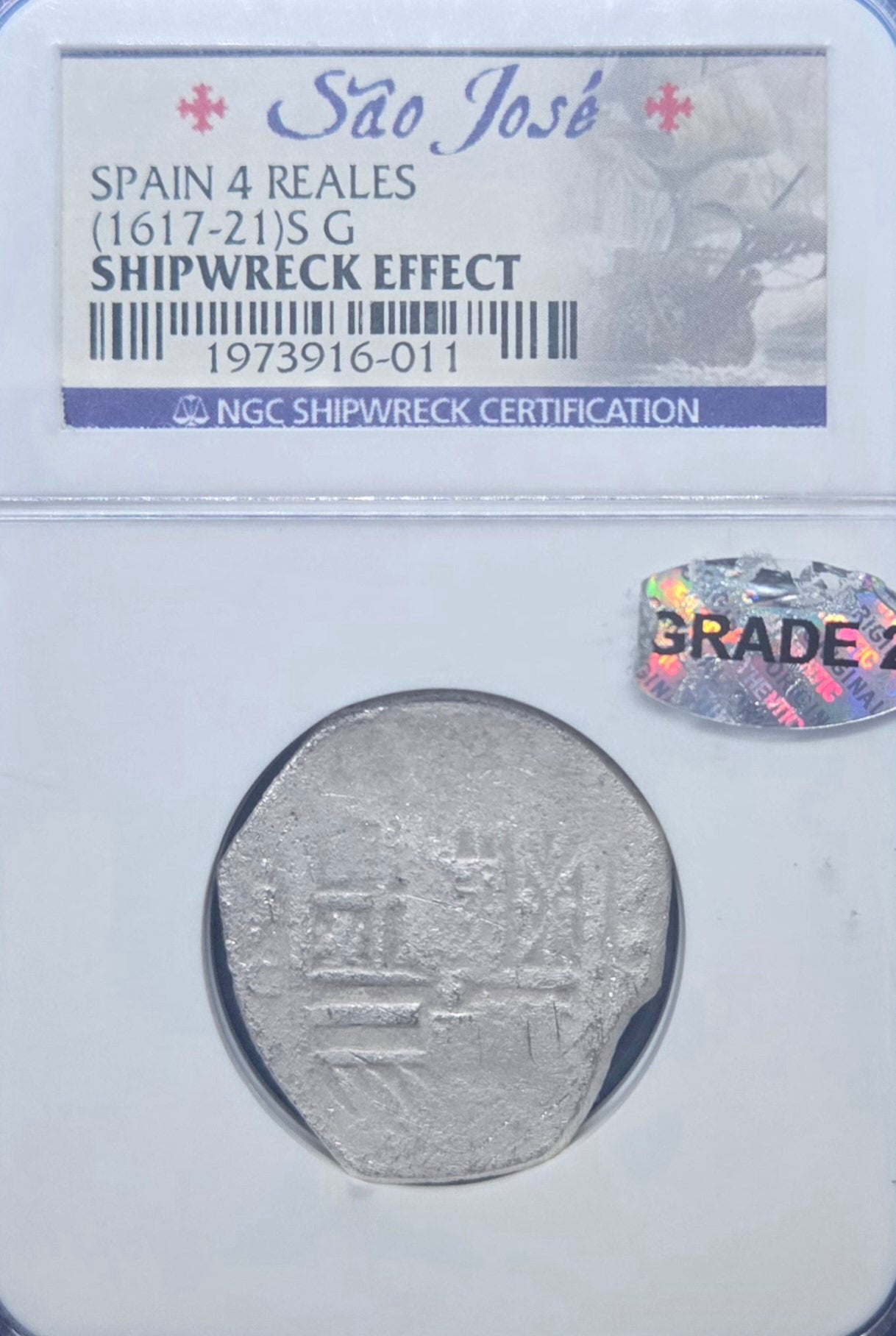 Sao Jose Shipwreck 4 Reale cob
