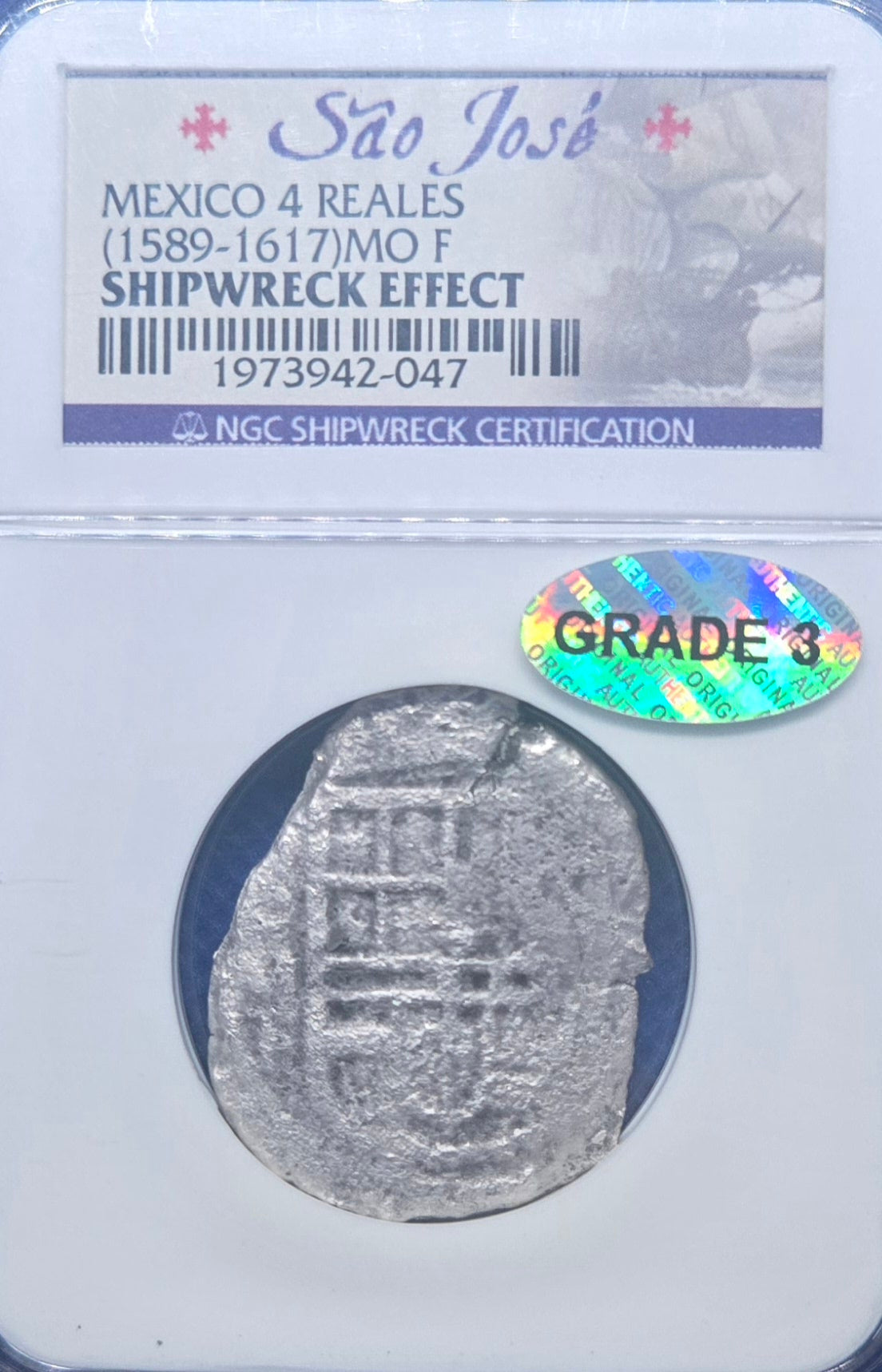 Sao Jose Shipwreck 4 Reale cob