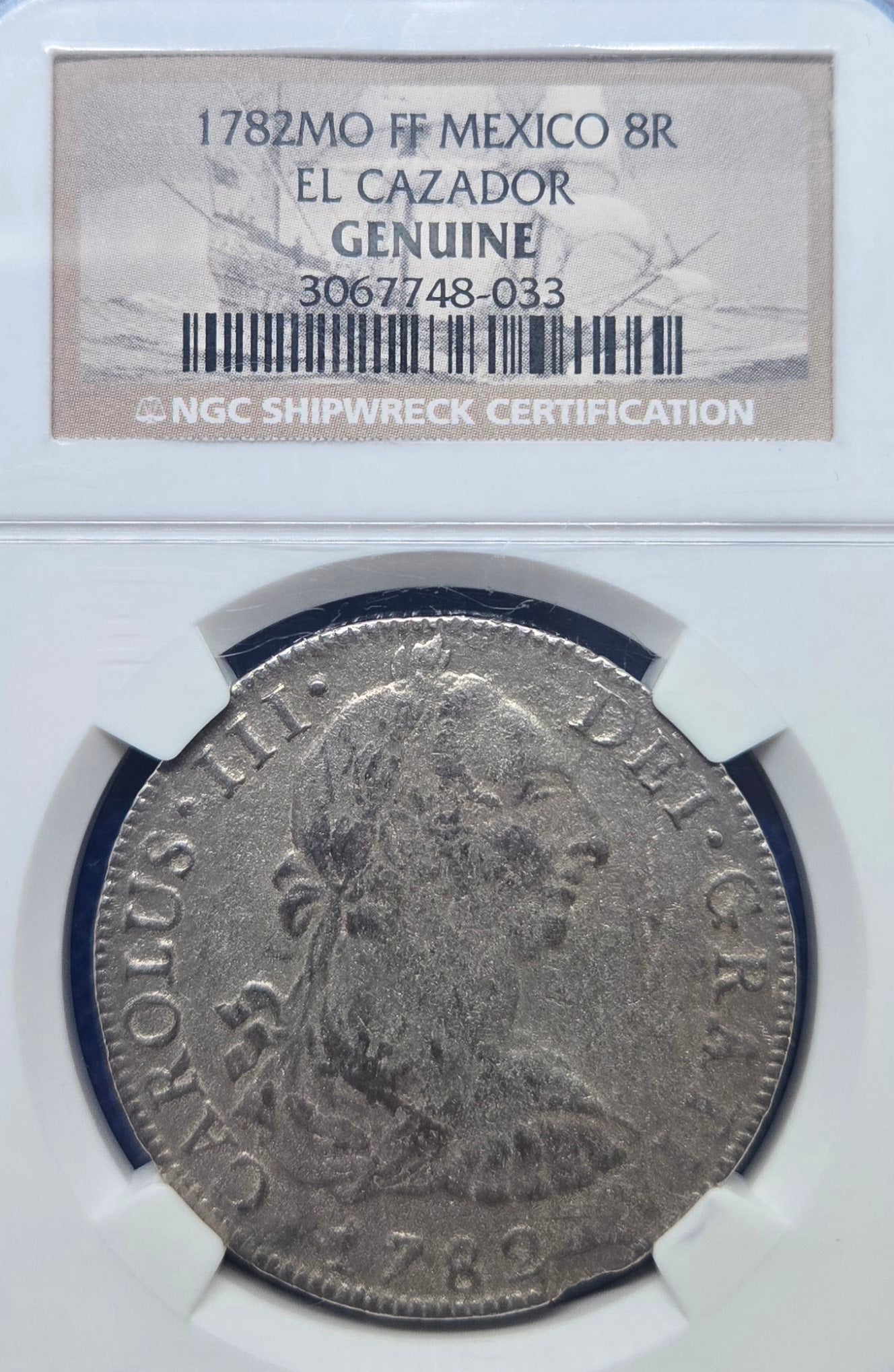 El Cazador Shipwreck 1782 8 Reale