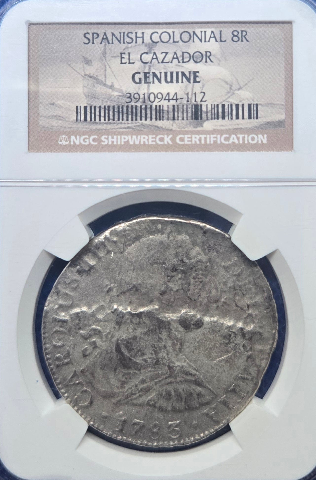 El Cazador Shipwreck 1783 8 Reale