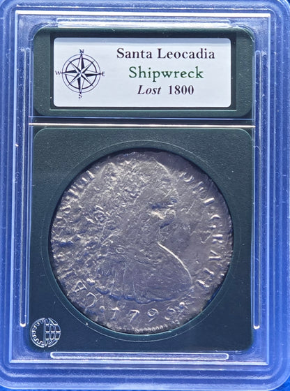 Santa Leocadia Shipwreck 1793 8 Reale Lima, Peru