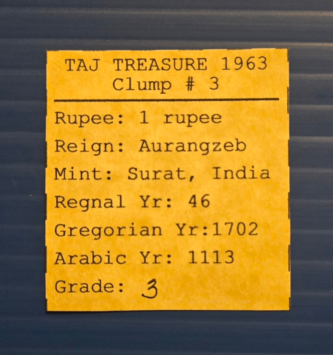 Taj Mahal Treasure Silver Rupee