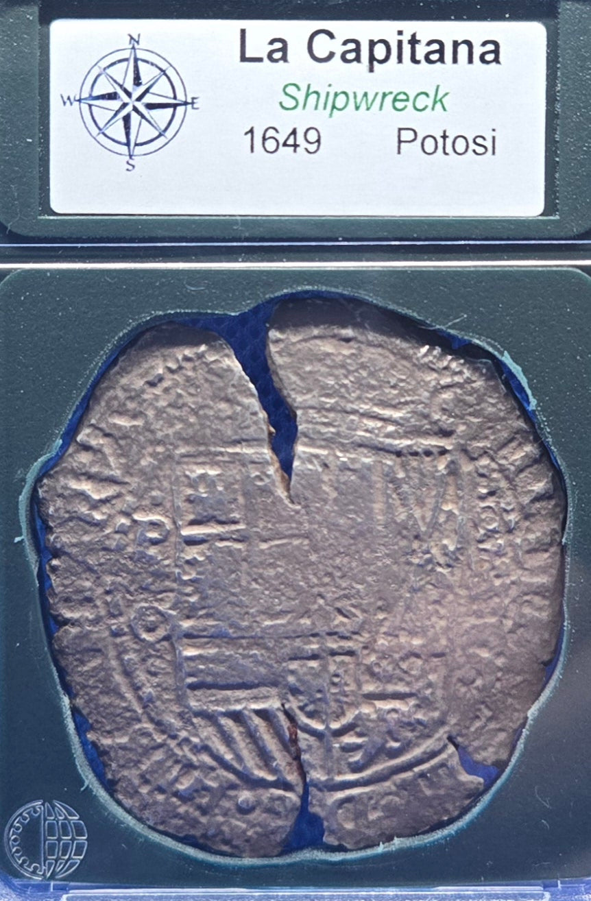 Capitana 1649 8Reale Counterstamp