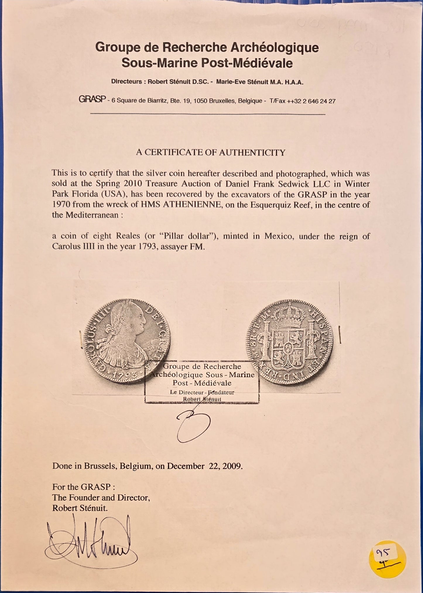 Athenienne 1793 Mexico 8 Reale