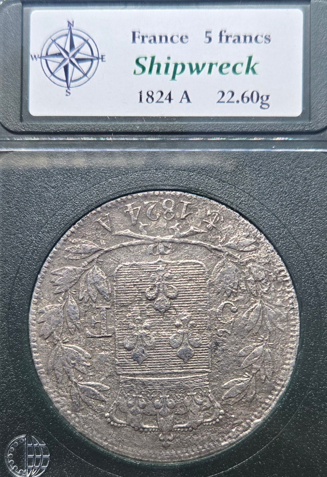 Santo Andre Shipwreck 1824 5 Francs