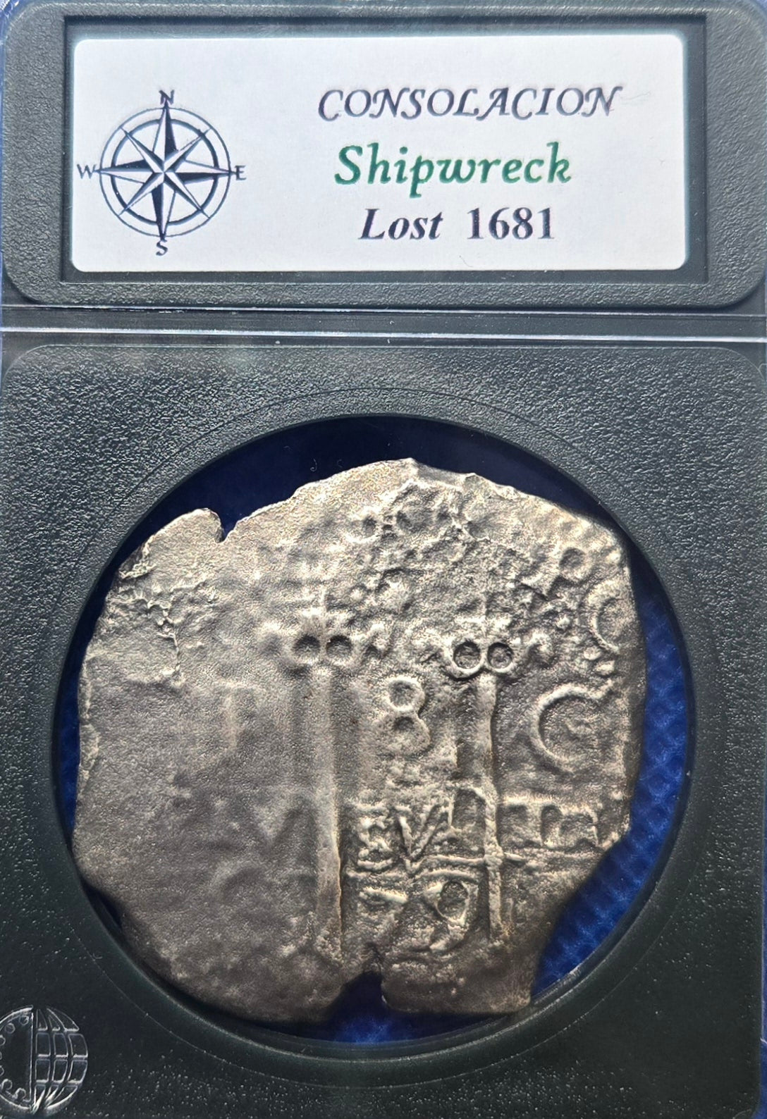 Consolacion Shipwreck 1679 C 8 Reale cob