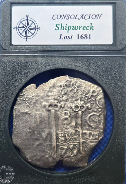 Consolacion Shipwreck 1679 C 8 Reale cob