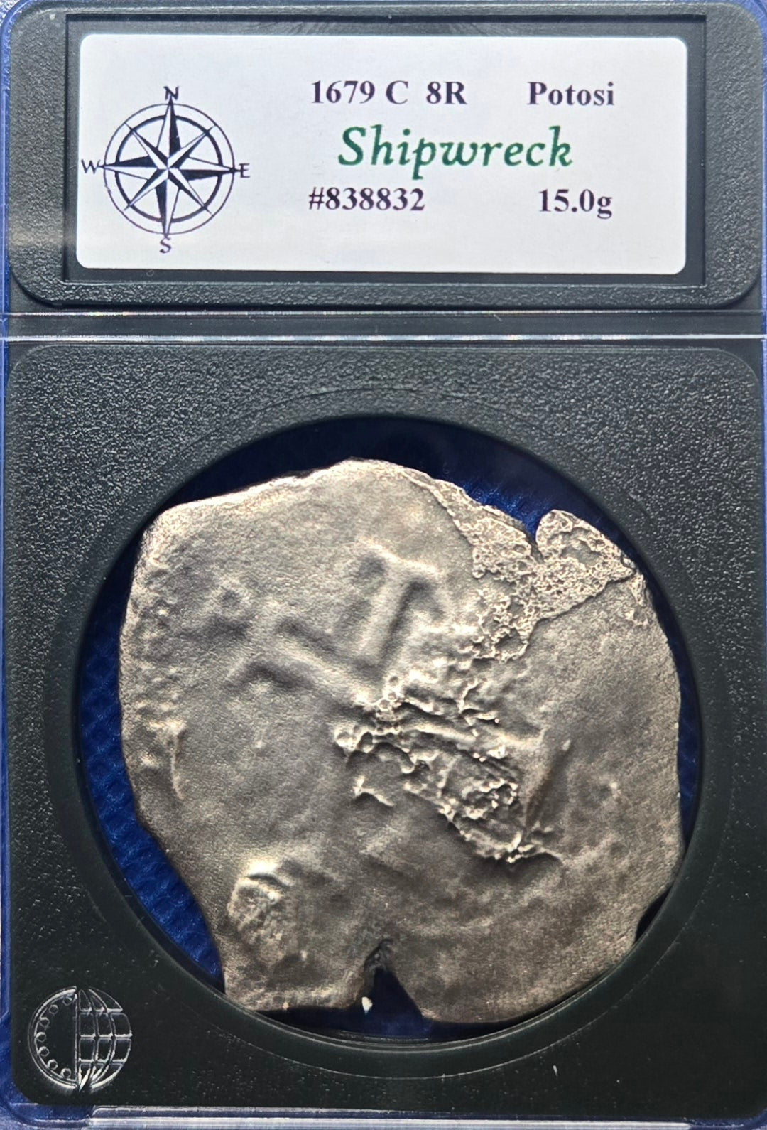 Consolacion Shipwreck 1679 C 8 Reale cob