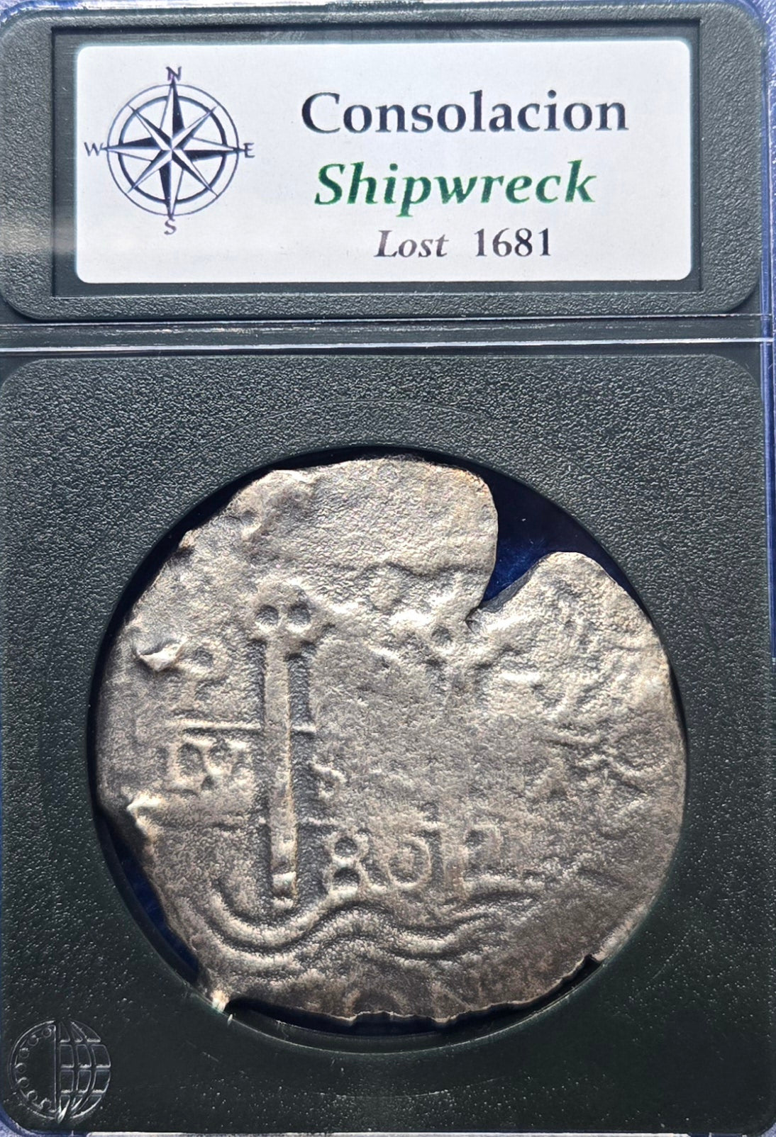Consolacion Shipwreck 1680 V 8 Reale cob