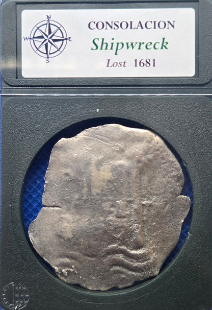 Consolacion Shipwreck 1679 C 8 Reale cob