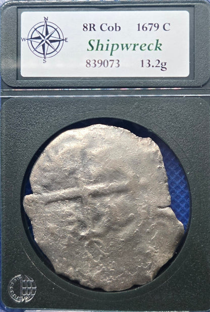 Consolacion Shipwreck 1679 C 8 Reale cob