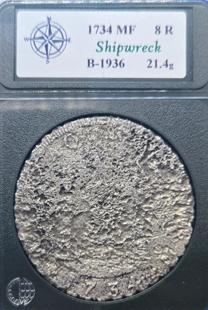 Hollandia Shipwreck 1734  8 Reale
