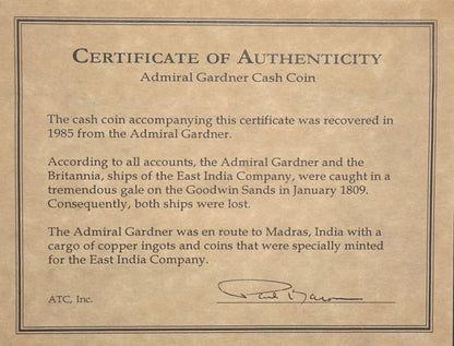 Admiral Gardner Shipwreck 20 Cash