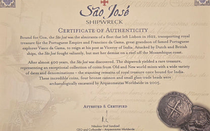 Sao Jose Shipwreck  4 Reale cob