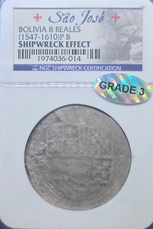 Sao Jose Shipwreck  8 Reale cob