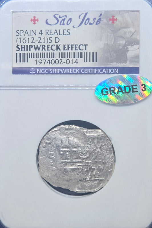 Sao Jose Shipwreck  4 Reale cob