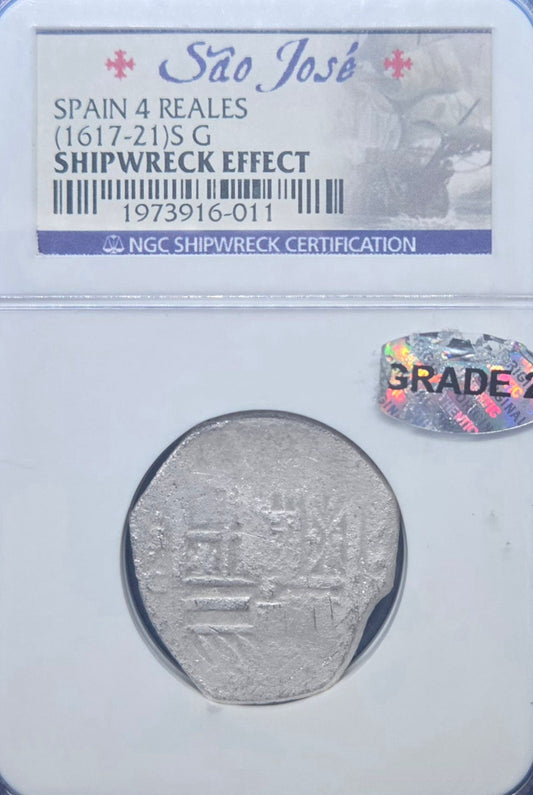 Sao Jose Shipwreck  4 Reale cob