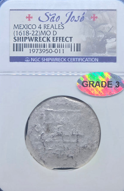 Sao Jose Shipwreck  4 Reale cob