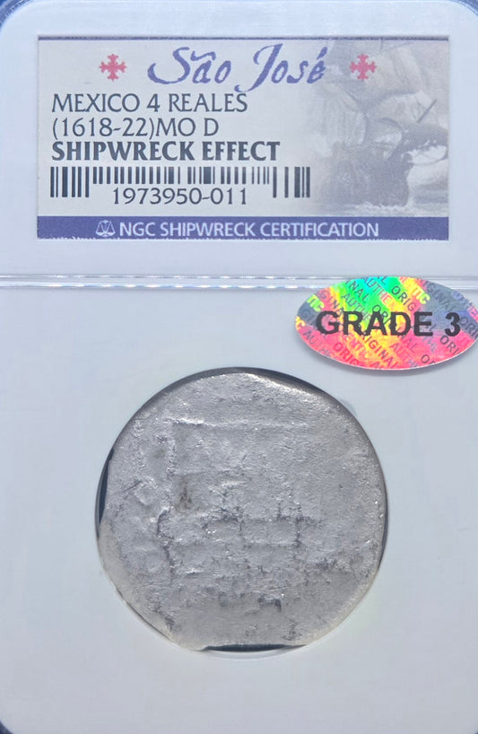 Sao Jose Shipwreck  4 Reale cob