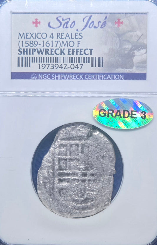 Sao Jose Shipwreck  4 Reale cob