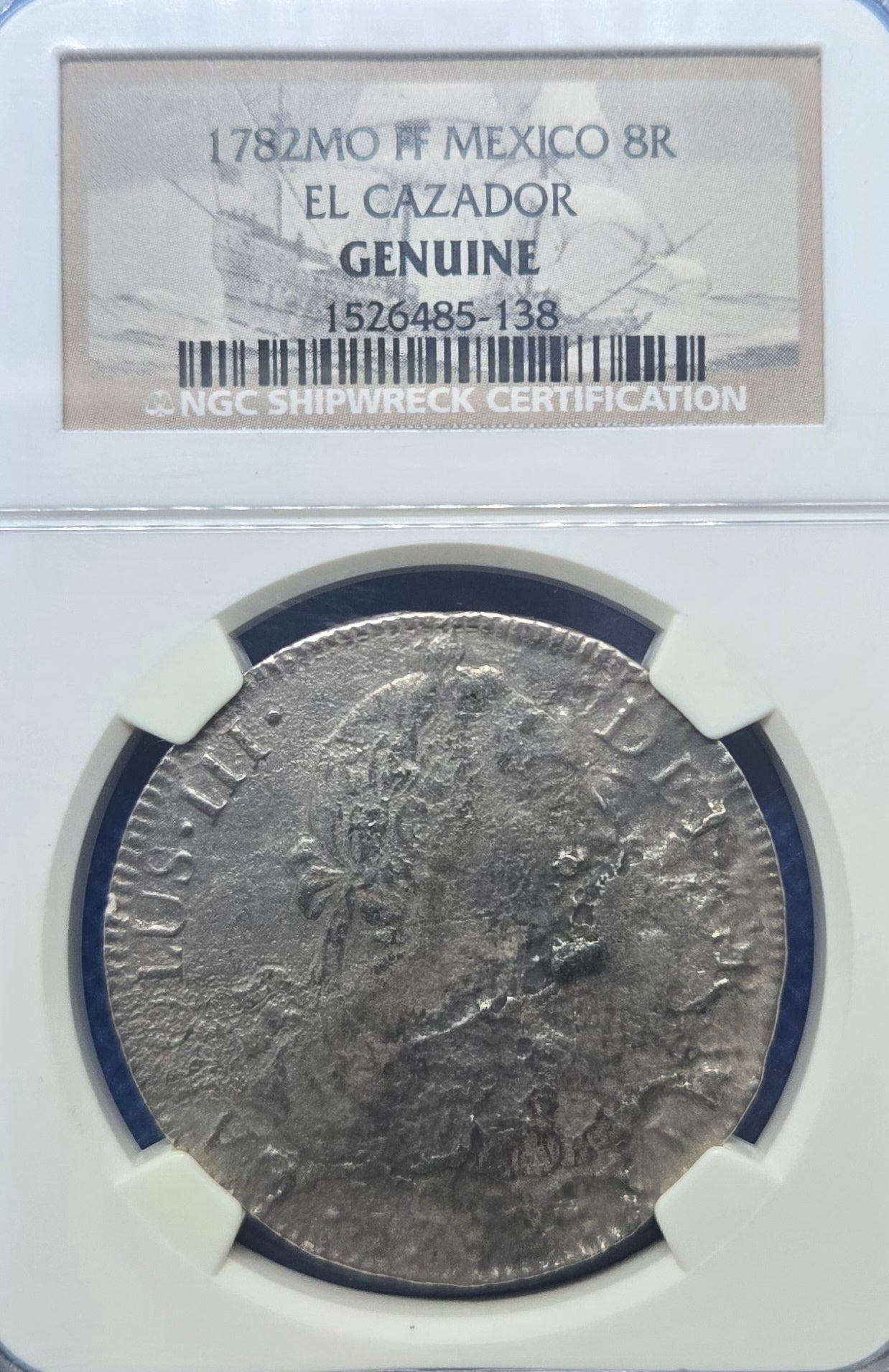 El Cazador Shipwreck 1782 8 Reale