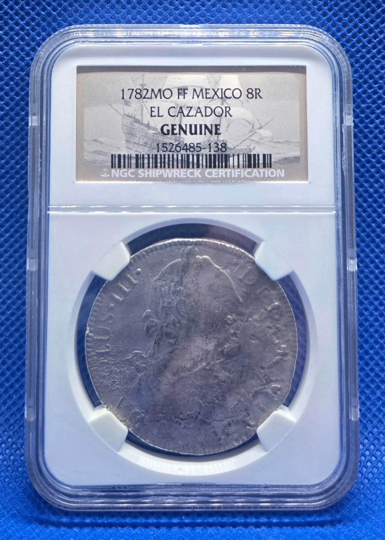 El Cazador Shipwreck 1782 8 Reale
