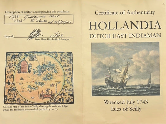 Hollandia ‘Cob’ 8 Reales (missing)