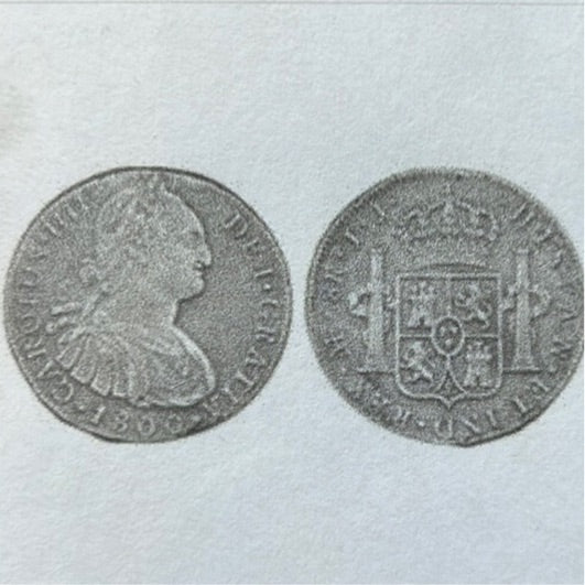 616 Lima, Peru, bust 8 reales, Charles IV, 1800IJ