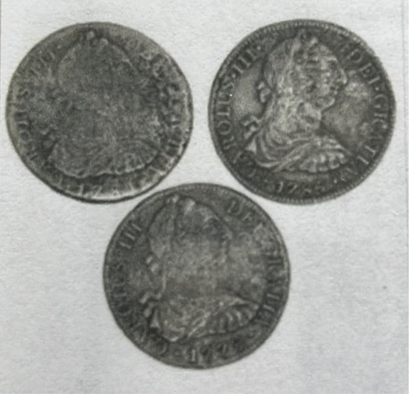 #1523/28-3 Lot of three Mexico City, Mexico, bust 8 reales, Charles III, as follows: 1779FF, 1781FF and 1785FM