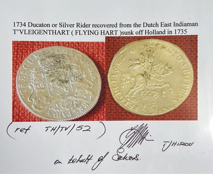 1734 Ducaton or Silver Rider- Vliegenthart