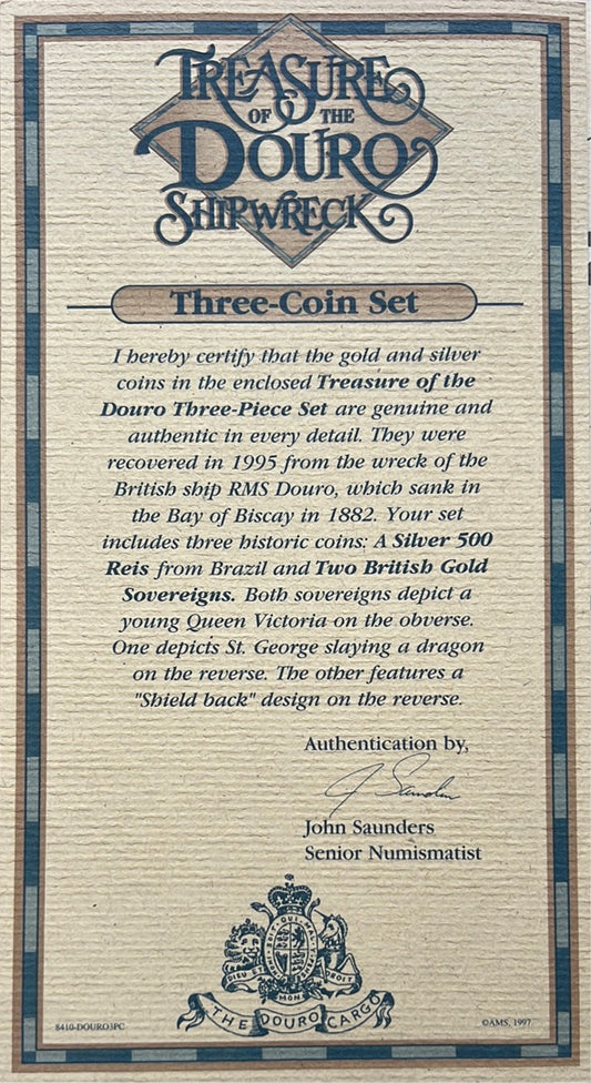 Treasure of the Douro- 3 Coin Set