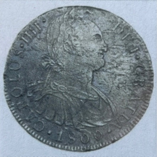 1526 Lima, Peru, bust 8 reales, Charles IV, 1800IJ